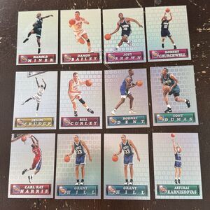 1994 Pacific NBA Draft Pick Refractors NM 12 Card Lot Grant Hill x2 Karnishovas